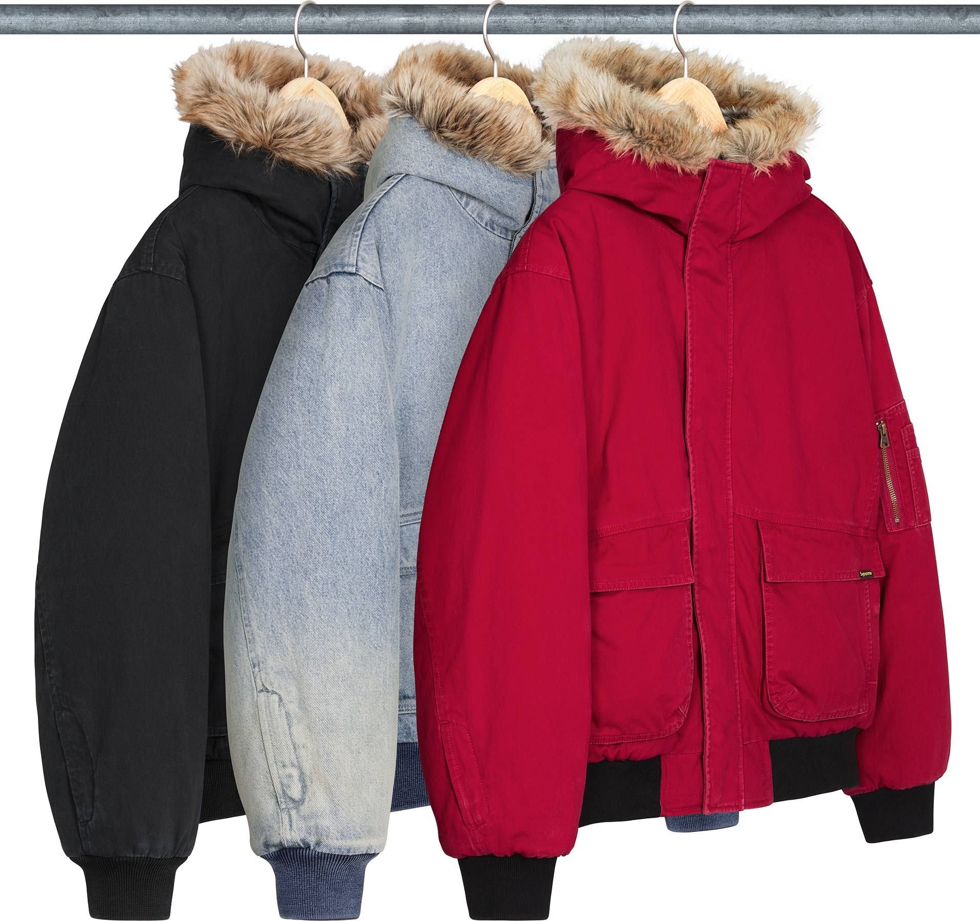 Reversible Faux Fur Hooded Work Jacket view 62